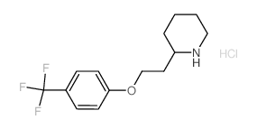 2-{2-[4-(Trifluoromethyl)phenoxy]ethyl}piperidine hydrochloride结构式