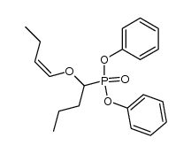 cis-Diphenyl [1-(1-Butenyloxy)butyl]phosphonate结构式