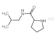 N-Isobutyl-2-pyrrolidinecarboxamide hydrochloride Structure