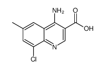 4-amino-8-chloro-6-methylquinoline-3-carboxylic acid structure