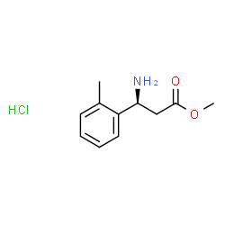 (S)-Methyl 3-amino-3-(o-tolyl)propanoate hydrochloride Structure