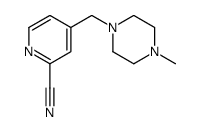 4-((4-METHYLPIPERAZIN-1-YL)METHYL)PICOLINONITRILE structure