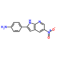 4-(5-Nitro-1H-pyrrolo[2,3-b]pyridin-2-yl)aniline Structure