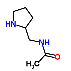 N-(2-Pyrrolidinylmethyl)acetamide结构式