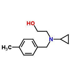 2-[Cyclopropyl(4-methylbenzyl)amino]ethanol Structure