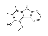 3-hydroxy-4-methoxy-1,2-dimethyl-9H-carbazole结构式