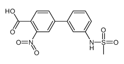 4-[3-(methanesulfonamido)phenyl]-2-nitrobenzoic acid结构式