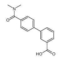 3-[4-(dimethylcarbamoyl)phenyl]benzoic acid结构式