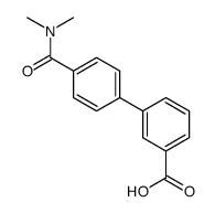 3-[4-(dimethylcarbamoyl)phenyl]benzoic acid Structure