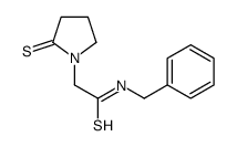 N-benzyl-2-(2-sulfanylidenepyrrolidin-1-yl)ethanethioamide Structure