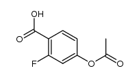 4-acetoxy-2-fluorobenzoic acid Structure