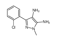 5-(2-chlorophenyl)-2-methylpyrazole-3,4-diamine Structure