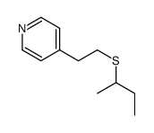 4-(2-butan-2-ylsulfanylethyl)pyridine Structure