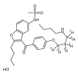 Debutyldronedarone D6 hydrochloride Structure