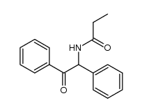 N-(2-oxo-1,2-diphenylethyl)propionamide结构式