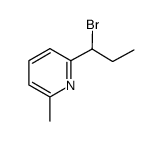 2-(1-bromopropyl)-6-methylpyridine结构式