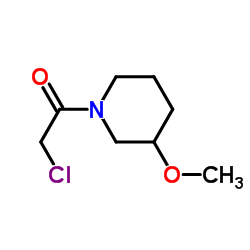 2-Chloro-1-(3-methoxy-1-piperidinyl)ethanone Structure