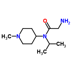 N-Isopropyl-N-(1-methyl-4-piperidinyl)glycinamide结构式