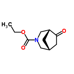 Ethyl (1R,5R)-6-oxo-3-azabicyclo[3.2.1]octane-3-carboxylate结构式