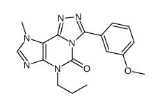 3-(3-methoxyphenyl)-9-methyl-6-propyl-[1,2,4]triazolo[3,4-f]purin-5-one Structure