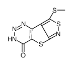 8-methylsulfanyl-1H-[1,2]thiazolo[1,2]thieno[3,4-b]triazin-4-one结构式