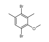 1,4-dibromo-2-methoxy-3,5-dimethylbenzene Structure