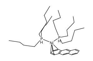 {bis(tributylphosphine)nickelio}anthracene Structure