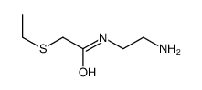 N-(2-aminoethyl)-2-ethylsulfanylacetamide Structure