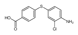 4-((4-amino-3-chlorophenyl)thio)benzoic acid结构式