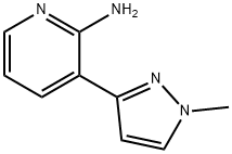 3-(1-Methyl-1H-pyrazol-3-yl)pyridin-2-amine Structure