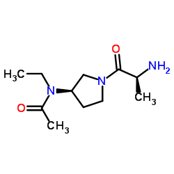 N-[(3R)-1-(L-Alanyl)-3-pyrrolidinyl]-N-ethylacetamide Structure