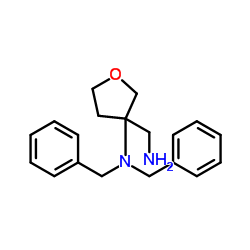3-(Aminomethyl)-N,N-dibenzyltetrahydro-3-furanamine Structure