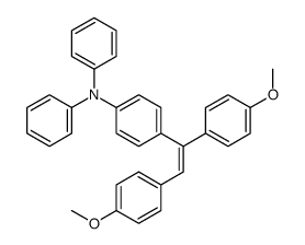 4-[1,2-bis(4-methoxyphenyl)ethenyl]-N,N-diphenylaniline Structure