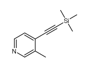 3-methyl-4-trimethylsilanylethynyl-pyridine Structure