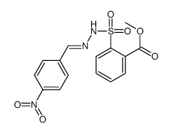 methyl 2-[[(4-nitrophenyl)methylideneamino]sulfamoyl]benzoate Structure