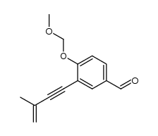 4-(methoxymethoxy)-3-(3-methylbut-3-en-1-ynyl)benzaldehyde Structure