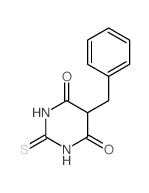 5-benzyl-2-sulfanylidene-1,3-diazinane-4,6-dione结构式