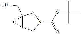 1-(氨基甲基)-3-氮杂双环[3.1.0]己烷-3-羧酸叔丁酯结构式