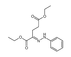 (E)-diethyl 2-(2-phenylhydrazono)pentanedioate Structure