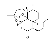 (+)-9-Norartemisinin, 9-n-butyl-结构式
