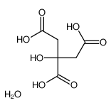 2-hydroxypropane-1,2,3-tricarboxylic acid,hydrate结构式