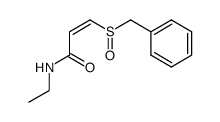 (Z)-3-(benzylsulfinyl)-N-ethylpropenamide结构式