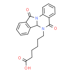 6-(5,11-dioxoisoindolo[2,1-a]quinazolin-6(5H,6aH,11H)-yl)hexanoic acid Structure