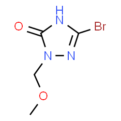 5-bromo-2-(methoxymethyl)-2,4-dihydro-3H-1,2,4-triazol-3-one structure