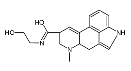 9,10-didehydro-N-(2-hydroxyethyl)-6-methylergoline-8β-carboxamide结构式