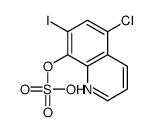 (5-chloro-7-iodoquinolin-8-yl) hydrogen sulfate结构式