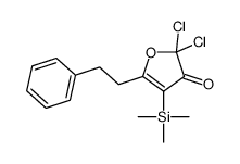 2,2-dichloro-5-(2-phenylethyl)-4-trimethylsilylfuran-3-one Structure