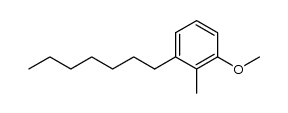 3-heptyl-2-methylanisole结构式
