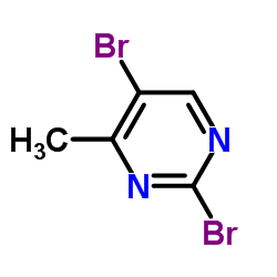 2,5-Dibromo-4-methylpyrimidine Structure