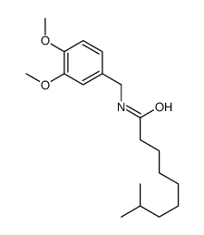 N-[(3,4-dimethoxyphenyl)methyl]-8-methylnonanamide结构式